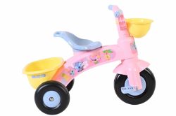 Tricicleta copii, Disney Stitch, culoare roz, recomandata pentru 1-3 Ani, cos transport pe ghidon, greutate maxima admisa 25 kg