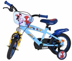 Bicicleta EL Spidey si prietenii 12 inch  frana in butuc pentru roata spate scaun si ghidon reglabil spite metalice roti gonflabile(7)