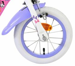 Bicicleta EL Minnie Mouse 12 inch frana de mana pe ambele roti scaun si ghidon reglabil spite metalice roti gonflabile cosulet pe ghidon(2)
