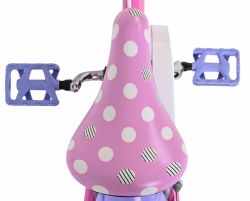 Bicicleta EL Minnie Mouse 12 inch frana de mana pe ambele roti scaun si ghidon reglabil spite metalice roti gonflabile cosulet pe ghidon(3)