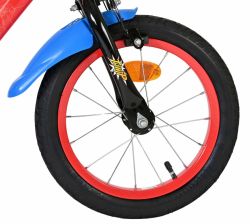 Bicicleta EL Spiderman 14 inch frana de mana pe roata fata scaun si ghidon reglabil spite metalice roti gonflabile stopuri reflectorizante(2)