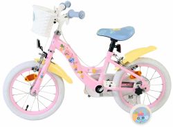Bicicleta EL Disney Stitch Girls 14 inch frana de mana pe ambele roti scaun si ghidon reglabil spite metalice roti gonflabile stopuri reflectorizante(6)