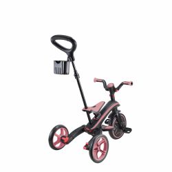 Tricicleta Globber EXPLORER PLIABLA 4 in 1 functie free wheel scaun ajustabil roti EVA centura siguranta in 5 puncte culoare roz pal(5)