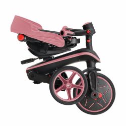 Tricicleta Globber EXPLORER PLIABLA 4 in 1 functie free wheel scaun ajustabil roti EVA centura siguranta in 5 puncte culoare roz pal(16)