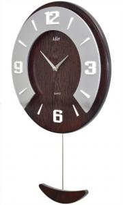 Ceas de perete decorativ cu pendul - Adler 7179-1 nuc 53x34 cm