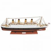 Nava Titanic din lemn pe suport 80x29cm 5164 