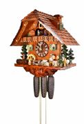 August Schwer Cuckoo Clock 8Day Movement Black Forest Two Beerdrinkers 5.8868.01.C(2)