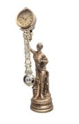 Ceas decorativ cu figurina Adler 80002G auriu