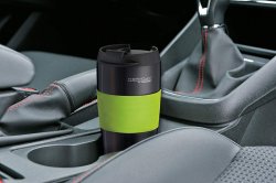 Thermos Tumbler 'Pro' 0.4L Black- Lime with collar