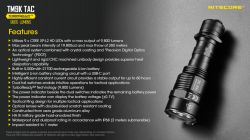 Lanterna Nitecore LED TM9KTAC  Profesionala Reincarcabila USBC 9800 lumeni 280 m 12