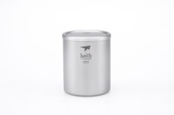 Cană Keith Titanium Double-Wall Mug 450 ml cu capac