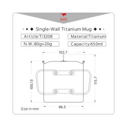  Keith Titanium SingleWall Mug 650 ml  Ti3208 (6)