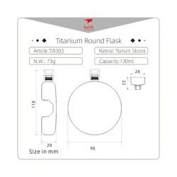  Keith Titanium Round Flask 130 ml Ti9303 (15)