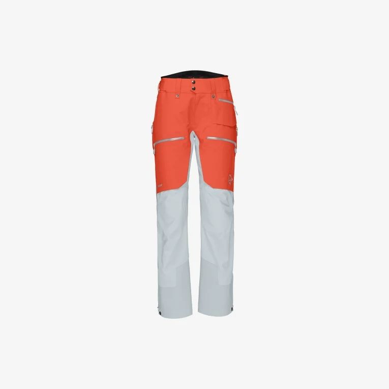 Pantaloni Impermeabili Norrona Lofoten Gore-Tex Pro Wm's orange alert blue fog