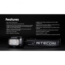 nitecorenu30lanternafrontalrencrcabilusbc500lumeni130metriwww.easylight.ro7