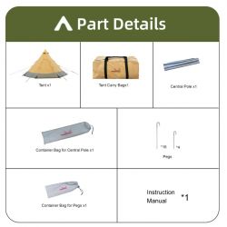 WinnerwellArctic6PersonHotTentTeepeepartdetail