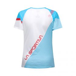 La Sportiva Flow TShirt Wms Malibu Blue Hibiscus 2