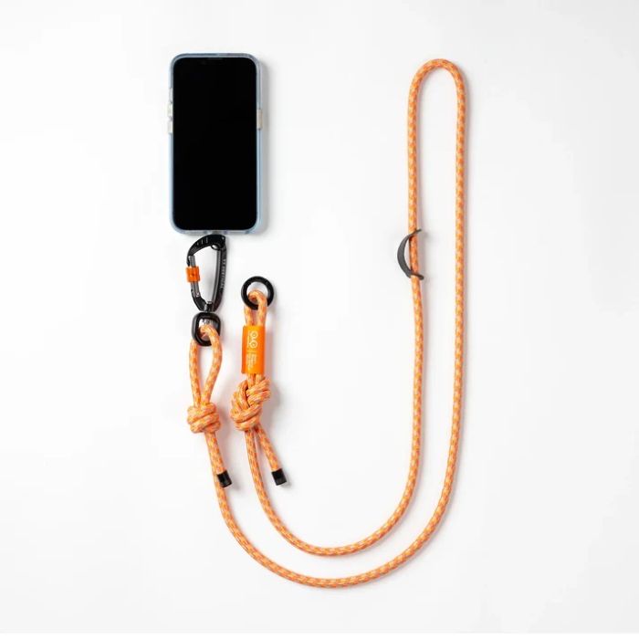 Bucla pentru telefon si echipament  YY Vertical Leash orange