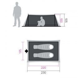Cort din plasă Hannah Mesh Tent 2