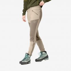 Pantaloni softshell Norrona Falketind rugged slim Pure Cashmere 1