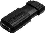 MEMORIE USB VERBATIM PINSTRIPE 64GB USB 2.0 NEGRU  