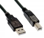 CABLU USB GEMBIRD pt. imprimanta, USB 2.0 (T) la USB 2.0 Type-B (T), 3m, conectori auriti, negru, 