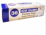 Pungi cuburi gheata pentru congelator, Tidy Z Ice Cube Freezer Bags, 36 buc