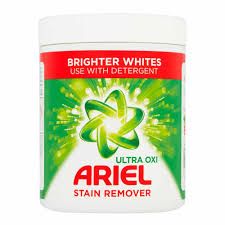 Pudra pentru indepartarea petelor Ariel Ultra Oxi Brighter Whites 1 Kg
