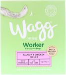 Hrana umeda pentru caini activi, de toate talile, Wagg Worker Salmon & Chicken 390 g