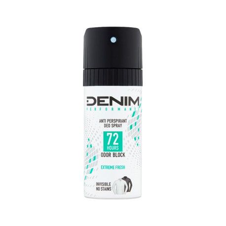 Deodorant anti perspirant spray Denim Extreme Fresh Odor Block 150 ml