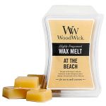 Ceara pentru vasul de aromoterapie, Woodwick At The Beach, Highly Fragranced Wax Melt, 22.7 g