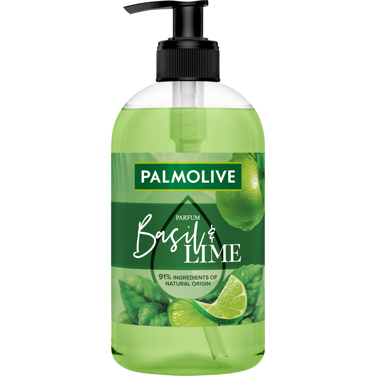 Sapun lichid cu ingrediente naturale Basil & Lime Palmolive 500 ml