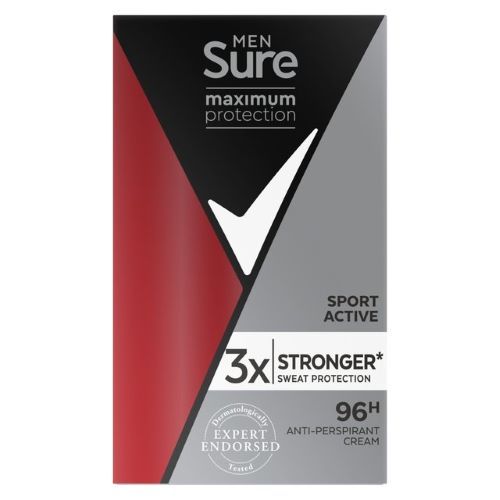 Deodorant antiperspirant crema Sure (Rexona) Men Maximum Protection Sport Active 45 ml