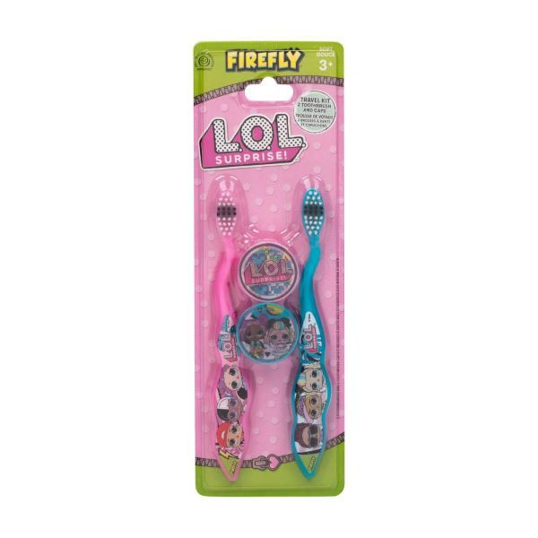 Periuta de dinti pentru copii 3 ani cu capac protectie Firefly LOL Surpise