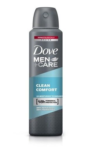 Dove MenCare Clean Comfort deodorant antiperspirant spray 150ml