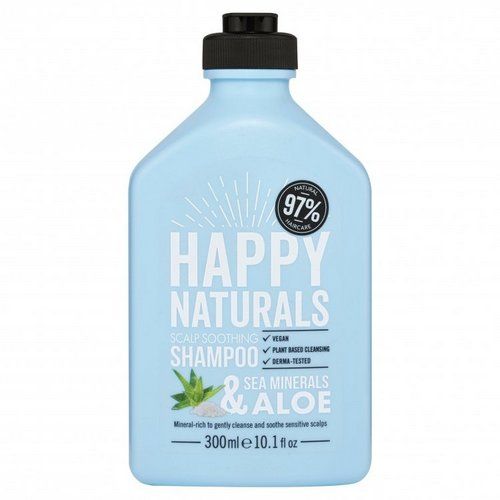 Sampon pentru scalp sensibil 97 ingrediente naturale Happy Naturals Sea Minerals  Aloe 300 ml