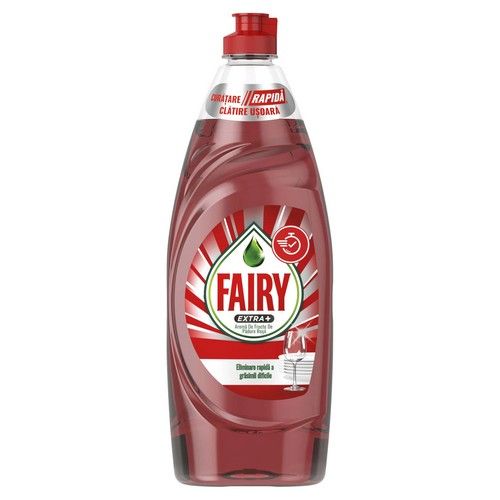 Detergent lichid pentru vase Fairy Extra  Fructe de Padure Rosii 650 ml