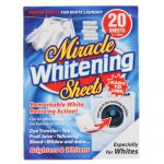 Servetele inalbitoare pentru rufe albe Miracle Whitening Brightens & Whitens 20 buc