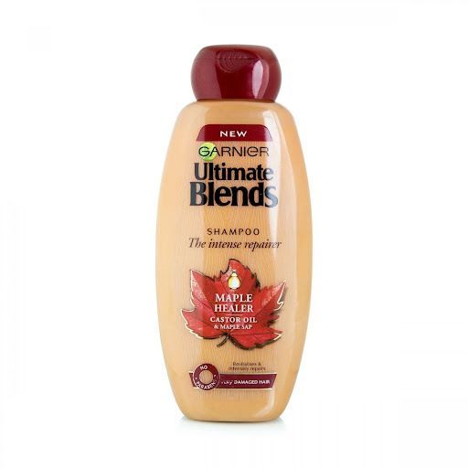 Sampon reparator pentru par degradat Garnier Ultimate Blends Maple Healer Castor Oil 360 ml