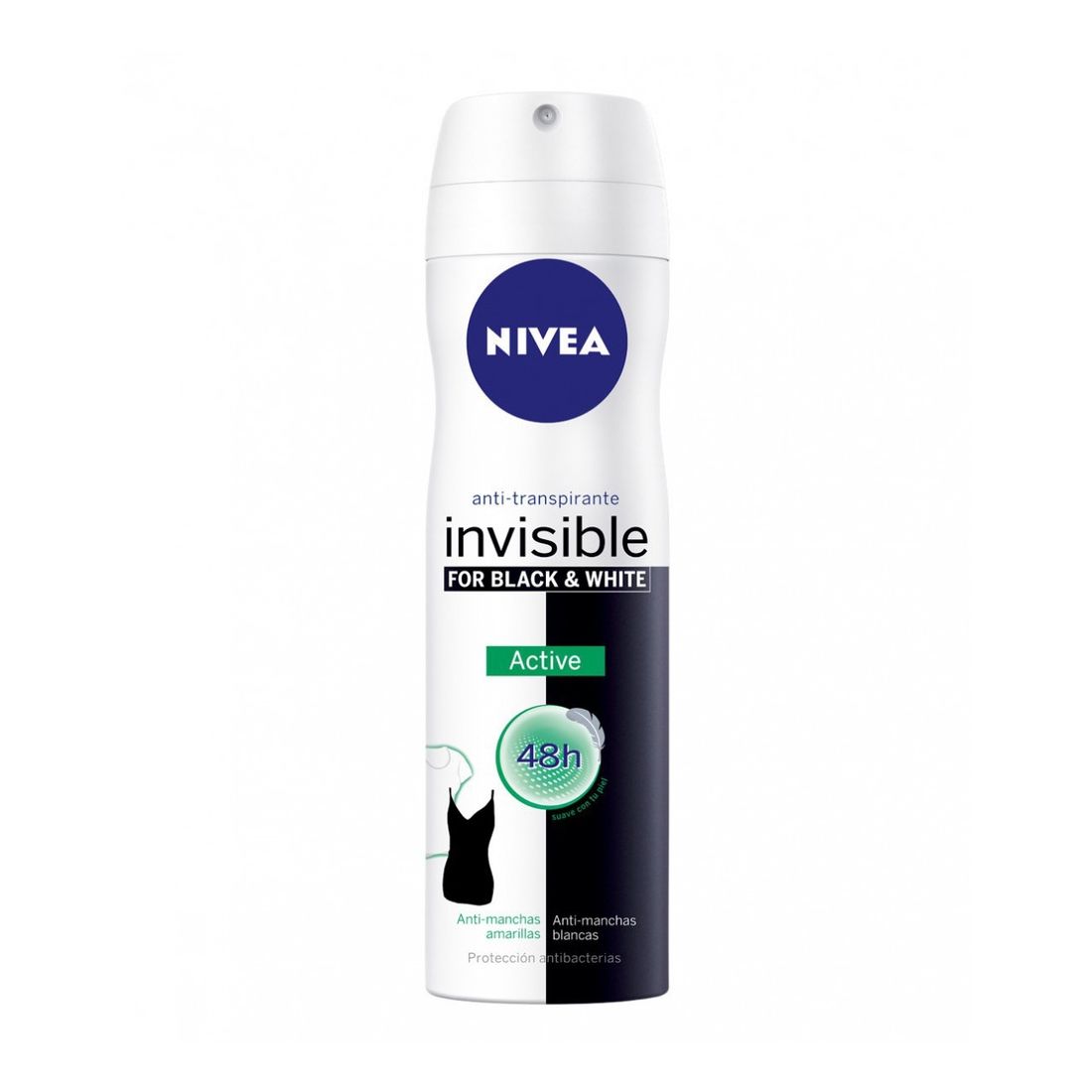 Deodorant antiperspirant spray Nivea Black  White Invisible Active Antibacterial 200 ml