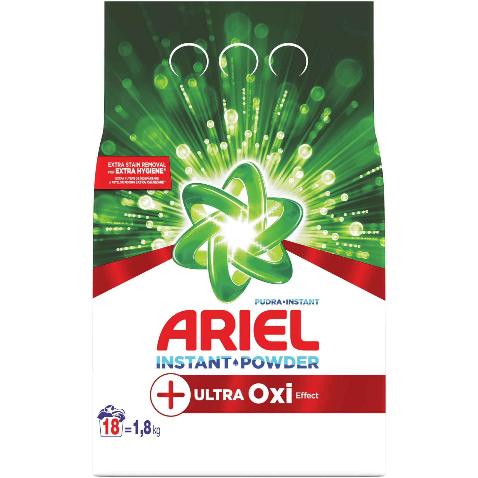 Detergent pudra automat Ariel Instant Powder  Ultra Oxi Effect 1.8 Kg