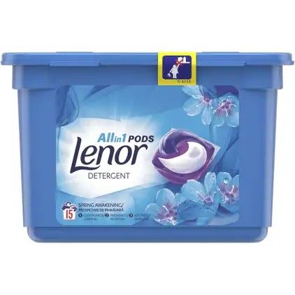 Detergent capsule Lenor All in 1 Pods Color Amethyst  Flower Bouquet 15 buc 376.5g