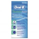 Ata dentara pretaiata Oral-B Super Floss (ideala pentru aparat dentar) 50 buc 