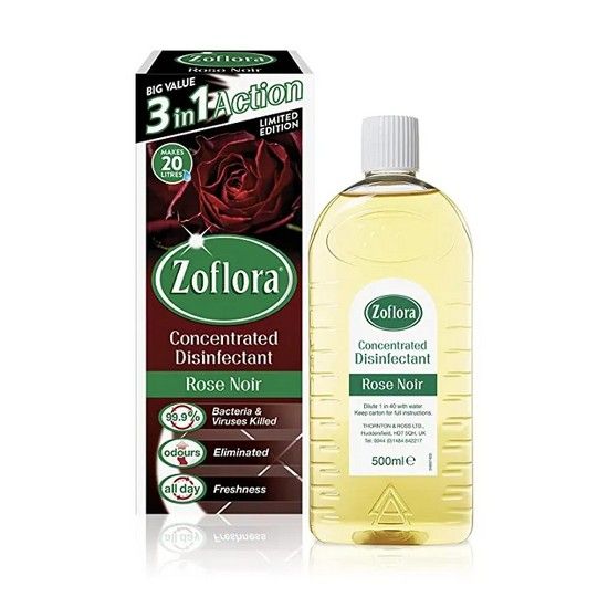 Solutie multisuprafete Zoflora Rose Noir 3in1 Action concentrat 500 ml