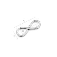 17.50 mm 925 sterling silver infinity
