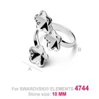 925 sterling silver for 10 mm 4744 swarovski