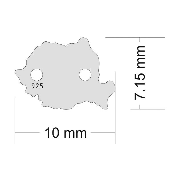 link argint 925  Romania,  0*7,15 mm