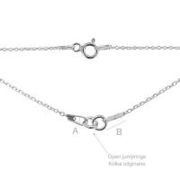 lant, s-chain argint 925 17+17 cm