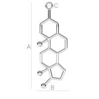Molecula, testosteron argint 925