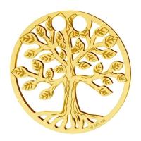 copacul vietii aur 14k 19 mm  placat cu aur de 24 k 